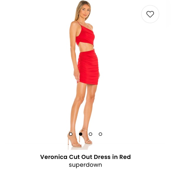 Revolve Superdown Veronica Cut Out Dress in Red - Picture 2 of 7